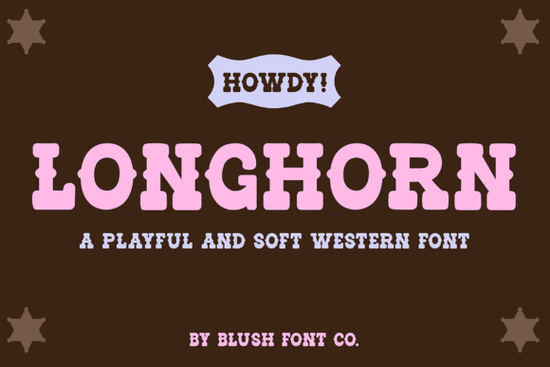 Longhorn Western Font